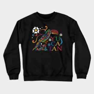 Toucan Yucatan embroidered effect Crewneck Sweatshirt